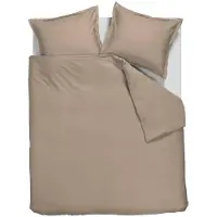 Ambiante Satin Uni dekbedovertrek - Tweepersoons - 200x200/220 - Taupe