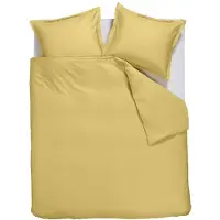 Ambiante Dekbedovertrek Satin Uni Licht geel Satijn-200 x 200 / 220 cm | 2-Persoons