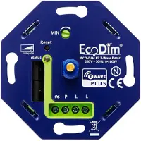 EcoDim ECO-DIM.07 Led dimmer Z-Wave Basic druk/draai 0-200W