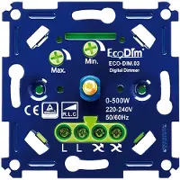 EcoDim Led dimmer inbouw 0-500W | Fase aan- en afsnijding (RLC) | DIM.03