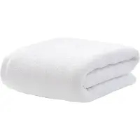 Sarcia.eu Witte katoenen handdoek / hotelhanddoek, dubbele lus 50x100 cm 500g