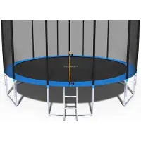 Viking Choice Trampoline 490 cm - met net en ladder - blauw - tot 150 kg