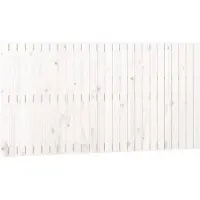 vidaXL Wandhoofdbord 166x3x90 cm massief grenenhout wit