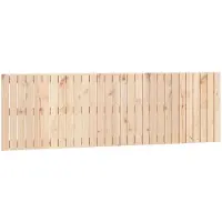vidaXL Wandhoofdbord 185x3x60 cm massief grenenhout