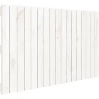 vidaXL Wandhoofdbord 108x3x60 cm massief grenenhout wit
