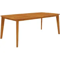 vidaXL Tuintafel 200x100x75 cm massief acaciahout