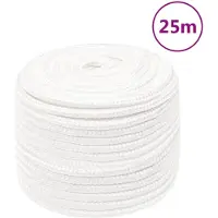 vidaXL Boottouw 12 mm 25 m polypropyleen volwit