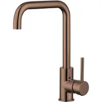 Best design Keukenmengkraan Dijon Uitloop Gebogen 31.7 cm 1-hendel PVD Glans Brons