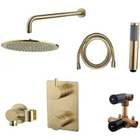 Wiesbaden one-pack inbouwthermostaatset rond type 404 GM (30cm)