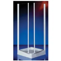 Plieger Royal hoekinstap 2-delig 6mm glas 88/90x185cm chroom