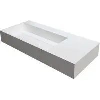 Best design Wastafel q90 just solid 90x48x13 cm mat wit