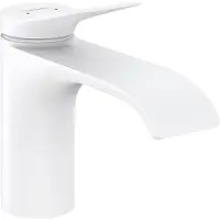 Hansgrohe Vivenis ééngreeps wastafelmengkraan 80 ééngreeps wastafelmengkraan 80 zonder afvoer mat wit