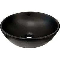 Best design Ancona opbouw waskom mat zwart Ø38cm H16cm