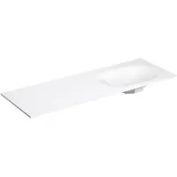 Clou Hammock wastafelblad, enkele waskom 140cm, aluite