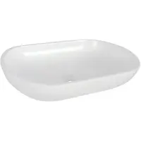 Differnz Opbouw Waskom Ovalo 54x34x12 cm Polybeton Wit