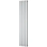 Plieger Designradiator trento 814 watt middenaansluiting 180x35 cm zilver metallic