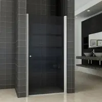Wiesbaden Nisdeur met profiel rookglas 8 mm nano coating 202 cm hoog