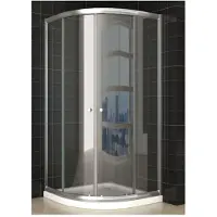 Wiesbaden eco kwartronde douchecabine 5mm 80x80x190cm helder glas