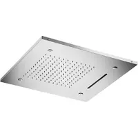 Hotbath Mate M146 inbouw hoofddouche 50cm vierkant met verlichting chroom