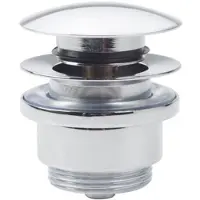 Clou InBe stop/go afvoerplug, zonder overloop, rond, chroom
