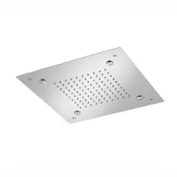 Hotbath Hoofddouche mate inbouw met mist vierkant 38x38 cm geborsteld nikkel