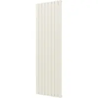 Plieger Designradiator cavallino retto enkel 1332 watt middenaansluiting 200x60,2 cm wit structuur