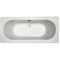 Plieger Liberty kunststof bad acryl rechthoekig m. poten 180x80x49cm wit