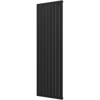 Plieger Designradiator cavallino retto enkel 1332 watt middenaansluiting 200x60,2 cm donkergrijs structuur