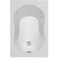Plieger Compact compact solobad acryl 120x80x41cm met poten wit