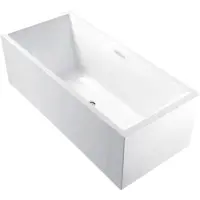 Best design Vrijstaand ligbad strack 178x80x60 cm wit