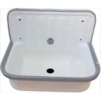 Alape Laufen Plaatstalen Uitstortgootsteen 510x330mm Wit Kunststof Stootrand