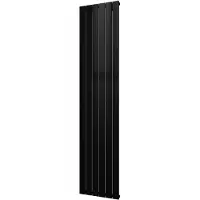 Plieger Designradiator cavallino retto enkel 999 watt middenaansluiting 200x45 cm zwart
