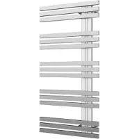 Plieger Designradiator inox suono sinistra middenaansluiting 100x50 cm 464 watt inox-look