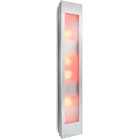 Sunshower Combi White UV en Infrarood Opbouwapparaat 29x144x22.8 cm Aluminium Wit