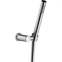 Hotbath Verstelbare Wandsteun Mate Met Argenta Doucheslang 100 cm en Messing Handdouche Chroom
