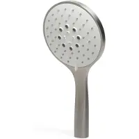Hotbath Mate M376 handdouche 13cm rond met 3 standen geborsteld nikkel