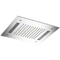 Hotbath Mate M174 inbouw hoofddouche met LED vierkant 30cm geborsteld nikkel