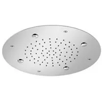 Hotbath Hoofddouche mate inbouw 2 standen rond 38 cm geborsteld nikkel