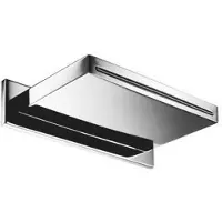 Hotbath Mate M160 Cascade Wand Douche Uitloop Geborsteld Nikkel - Messing - Kranen, Badkranen, Baduitlopen - 8719638612357