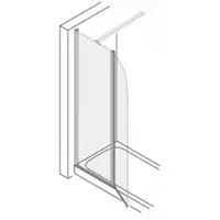 Plieger Douchecabine Panorama 6mm 100x30x200cm (Douchewand en Draaideur) Chroom