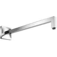 Hotbath Muuruitloop Mate 50 cm Verzwaard Vierkant Geborsteld Nikkel