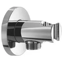 Hotbath Handdouchehouder mate met uitlaat 6x6.5 cm rond chroom