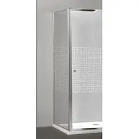 Allibert Vaste Wand Priva Universeel 80x190cm Kleine Vierkantjes