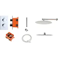 Best design Regendoucheset Verona M300 Inbouw Met Inbouwbox Chroom