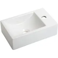 Plieger Houston fontein 37x23cm 1 kraangat rechts matwit