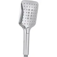 Van Marcke GO Handdouche VM Nias Vierkant 1/2 Inch 3 Standen Ø 9.7cm Antikalk Waterbesparend