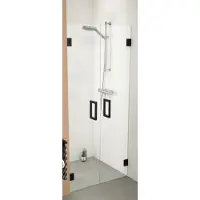 Sealskin Get Wet by Sealskin I AM pendeldeuren 900mm mat zwart 8mm helder glas + antikalk