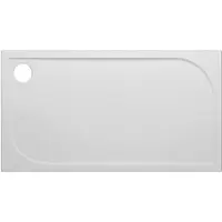 Van Marcke GO Douchebak VM Go Argon 100x80x3cm Polybeton Rechthoek Wit Sanitair Coating