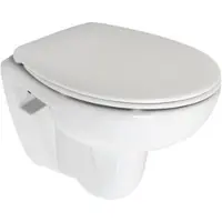 Plieger wandtoiletpack diepspoel met soft close toiletbril met deksel wit
