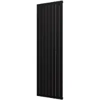 Plieger Designradiator cavallino retto enkel 1332 watt middenaansluiting 200x60,2 cm mat zwart
